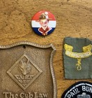 Lot Of Vintage 1950s Boy Scouts Of America Collectibles Patches Button Plaque