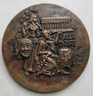 1977 France Bordeaux Ville D art 115mm  4 1 2   Bronze Medal By Tschudin