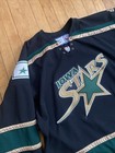 Vintage Reebok Iowa Stars Ahl Hockey Black Green Jersey Authentic 52 Used