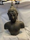 Antique Bronze Bust Of Buddha Thailand Ayutthaya Late 18th Century 15 5 In Ht