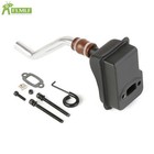 Metal High Flow Muffler Exhaust Pipe Set For 1 5 Hpi Rovan Baja 5b 5t 5sc Losi