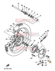 Yamaha Ag Dt175 Pw50 Pw80 Rt Rx 100 Xt125 Ysr80 Castle Nut 2pcs 90171-10046 - Oe
