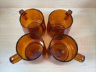 Kinto Sepia Set Of 4 Mugs  340ml  Amber  Heat-resistant Glass  21741 New 