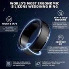 Egnaro Men s Silicone Wedding 11 5-12  Seta-black black black black