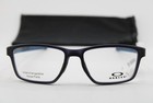 New Oakley Ox8153-0755 Metalink Black Blue Authentic Eyeglasses 55-17