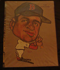 Vintage 1968 Carl Yastrzemski Chalk Portrait Print By Detroit Artist Tasco