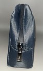Tumi For Delta Travel Pouch Cosmetic Make-up Zip Bag Blue-green 7    X 5   