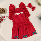 Red Fancy Dress Pet Costume Small Dog Or Cat Holiday Halloween Cosplay