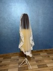 Fingertip Bridal Veil Lace Mantilla Bridal Veil One Layer With Lace