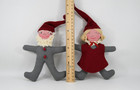 Folk Art Old World Handmade Dolls Gnome Elf Boy Girl Christmas German Vintage 9 