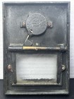 Antique Us Post Office Box Brass Combination Postal Door-original With Glass