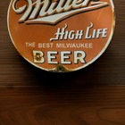 Vintage Miller High Life Beer Sign Porcelain Milwaukee Wi Pabst 