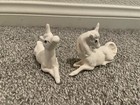 Vintage Unicorn 2 Piece Porcelain Miniature