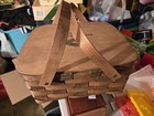 Vintage   Antique Wilmington Trust Promotional Picnic Basket 