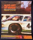 1984 Jaguar Xjr-5 Imsa Auto Art Miami Poster Regine s Grand Prix Club Bergandi