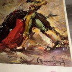 Vintage Mexicana Airlines Travel Poster Mexico Galas Bullfighter Ruano Llopis