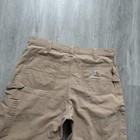 Carhartt B147 Dkh Mens Canvas Work Shorts Tan Carpenter Duck Size 36