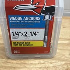 Red Head 1 4 In  X 2-1 4 In  Wedge Anchor 25 Count