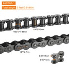  40 08a-1 Roller Chain 3 Feet With Free Chain Master Link  72 Links