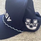 Utah State Aggies Blue Upside Down Letters Snapback Legacy Rope Caddy Hat Ncaa