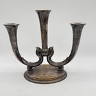 Vtg 3 Candlestick Wmf Germany Art Nouveau Art Deco 1930s Candelabra