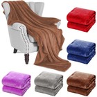 Soft Sherpa Blanket Throw Fuzzy Bed Throws Fleece Reversible Sofa Winter Warm Us