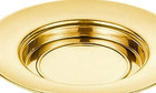Sudbury Brass Tone Stacking Bread Plate Communion Tray  10 1 4 Inch
