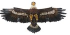 Patriotic American Majestic Bald Eagle With Open Wings Wall Decor Plaque 23 l