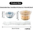 Woopsoo Disposable Foot Tub Liner Clear Pedicure Spa 10 Pcs  