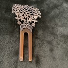 Ornate Sterling Silver Decorative Hair Comb Vintage Filigree
