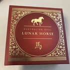 Australian Opal Lunar Horse 1oz Fine Silver  999 Proof Coin Perth Mint Box   Coa