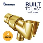Hammerhead Showers Solid Metal Handheld Showerhead Holder  Adjustable Wand