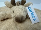 Nwt Carters Tan Cream Brown Spots Giraffe Plush Baby Security Blanket Lovey Toy