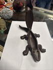 Original Monon Route Railroad Advertising Alligator Match Safe   Striker Antique