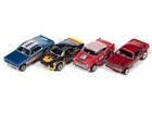 Sc382 Auto World 4 Car Set Hot Wheels Tribute Ho Slot Cars 55 Candy Striper New