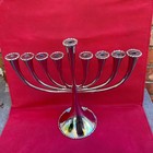 Michael Aram Molten Pattern Handmade Menorah Judaica Nickelplate Chanukah