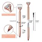 6pcs Diamond Pens With Big Crystal Pretty Glitter Ballpoint Pens Gifts For Girls