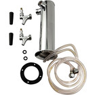 Ubt Double Twin Tap Draft Beer Tower  All Stainless Steel Contact  3  D  New