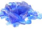 2 Lbs Blue Beach   Sea Glass For Beach Crafts Mosaic Vase Filling Decor