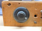 Vintage Homemade Crystal Radio With Headset Dayton Variometer