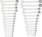 Gearwrench 30 Piece 12 Point Ratcheting Combination Sae metric 30 Pc  Chrome 