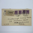 1941 Mexico City Registered Cover To Marlborough Massachusetts  With Ny Cancel