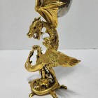 Rivas Limited Edition Dragon Griffin Fantasy Goblet Gold Tone 156 500