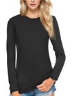 Women Long Sleeve Crew Neck Basic T Shirt Tops Blouse New