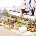 Chafing Dish Buffet Set 8qt 8pack Stainless Chafer W 4 Full Size Pans   Gold Leg