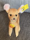 Vtg Short Plush Steiff Boeky Fawn Deer Tags All Id Ear Button  Flag   Chest Tag 