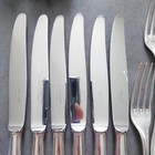 Christofle Perles 18pcs Silverplate Flatware Table Knife Fork Spoon Excellent