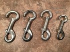 Vintage Metal Snap Hooks Heavy Duty Hardware Lot Of 4 Estate Hardware Tools  Usa