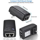 48v 24w 0 5a Poe Power Adapter Supply Injector Ethernet With Us Wall Plug  Ie   