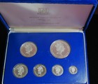 British Virgin Island  1985 Sterling Silver Sea Life Proof Set Box   Coa 